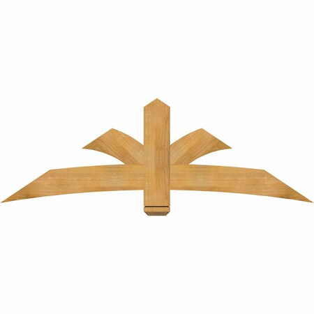 Ekena Millwork Davenport Rough Sawn Timber Gable Bracket, Western Red Cedar, 72"W x 24"H x 2"D x 6"F, 8/12 Pitch GBW072X24X0206DAV00RWR